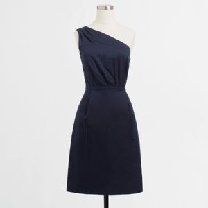 J.Crew Pleated One Shoulder Dress